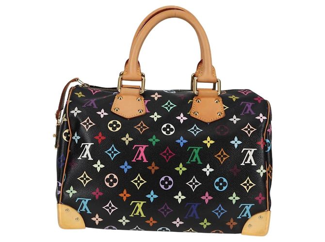 LOUIS VUITTON Handtasche Speedy 30 Monogram Multicolor Schwarz M92642 Auth 128856SAV - Ansicht 2