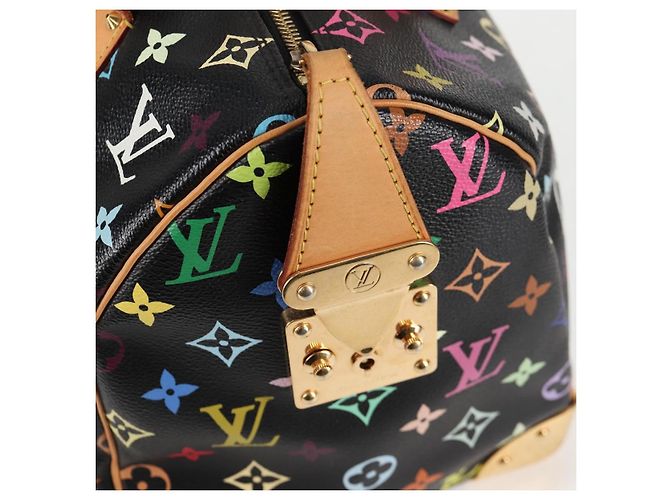 LOUIS VUITTON Handtasche Speedy 30 Monogram Multicolor Schwarz M92642 Auth 128856SAV - Ansicht 21