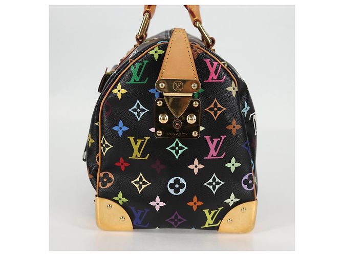 LOUIS VUITTON Handtasche Speedy 30 Monogram Multicolor Schwarz M92642 Auth 128856SAV - Ansicht 3