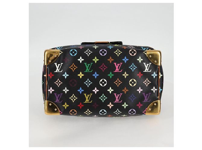 LOUIS VUITTON Handtasche Speedy 30 Monogram Multicolor Schwarz M92642 Auth 128856SAV - Ansicht 5