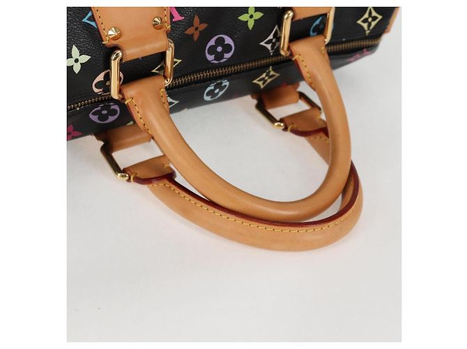 LOUIS VUITTON Handtasche Speedy 30 Monogram Multicolor Schwarz M92642 Auth 128856SAV - Ansicht 7