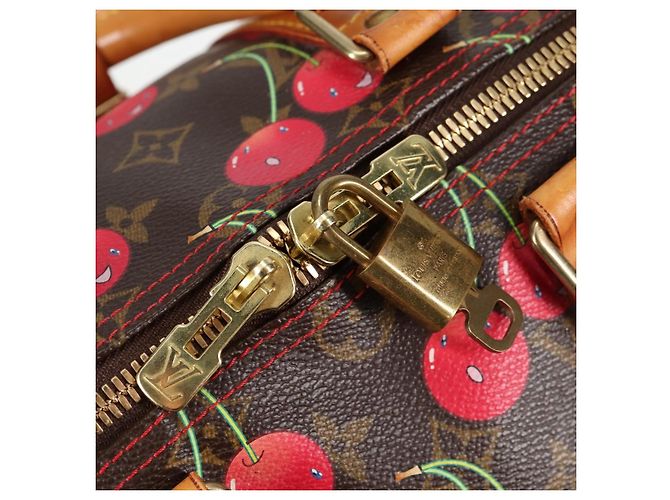LOUIS VUITTON Monogram Kirsche Keepall 45 Boston Tasche M95011 LV Auth MX506V Monogramm - Ansicht 19