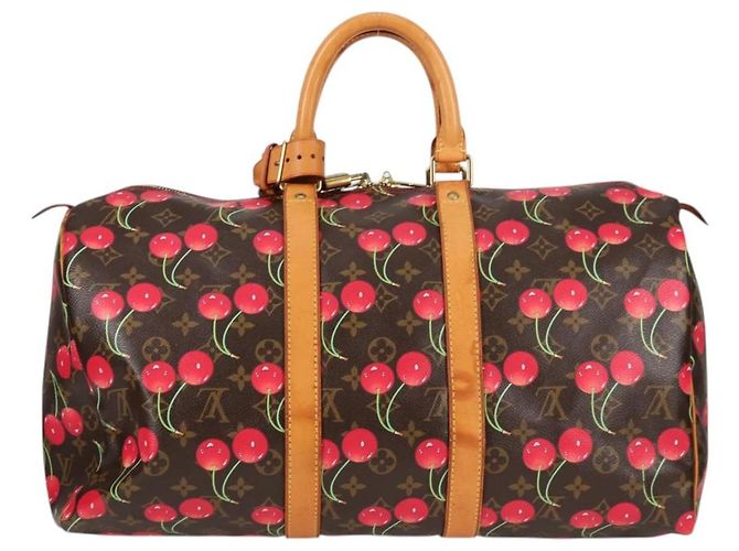 LOUIS VUITTON Monogram Kirsche Keepall 45 Boston Tasche M95011 LV Auth MX506V Monogramm - Ansicht 2