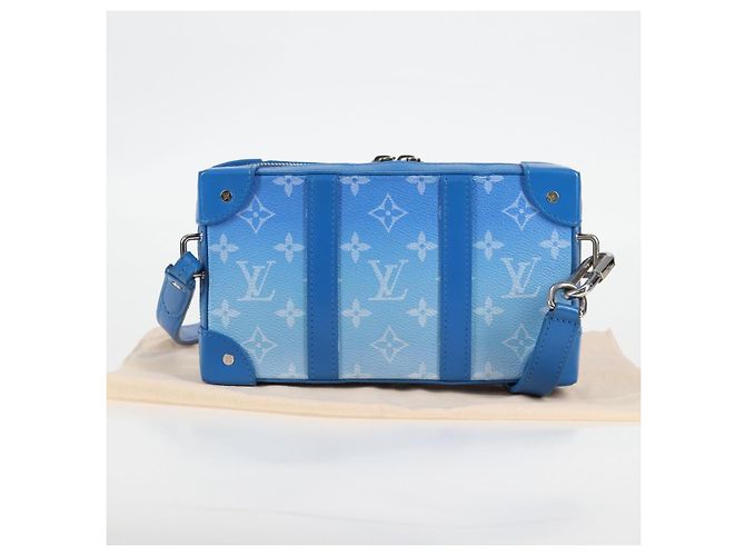 LOUIS VUITTON Monogram Clouds Soft Trunk Wallet Borsa Blu M45432 LV Auth 128464SAM - vista 12