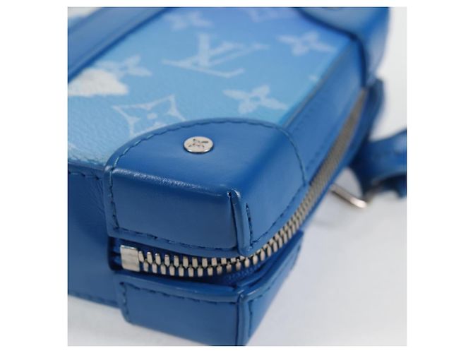 LOUIS VUITTON Monogram Clouds Soft Trunk Wallet Borsa Blu M45432 LV Auth 128464SAM - vista 15
