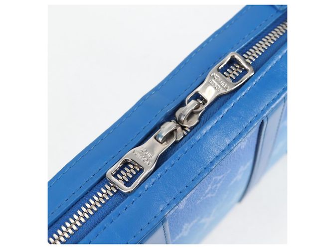 LOUIS VUITTON Monogram Clouds Soft Trunk Wallet Borsa Blu M45432 LV Auth 128464SAM - vista 19