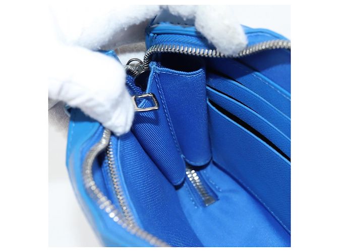 LOUIS VUITTON Monogram Clouds Soft Trunk Wallet Borsa Blu M45432 LV Auth 128464SAM - vista 22