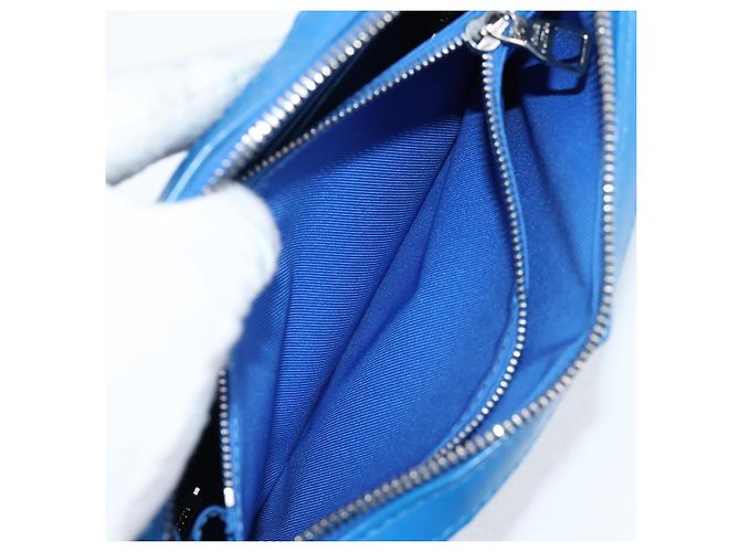 LOUIS VUITTON Monogram Clouds Soft Trunk Wallet Borsa Blu M45432 LV Auth 128464SAM - vista 26