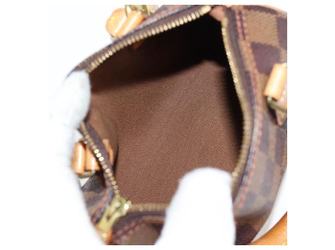 LOUIS VUITTON Mini Speedy Borsa a Mano Damier Ebene SPO N41536 LV Auth 131209SV - vista 10