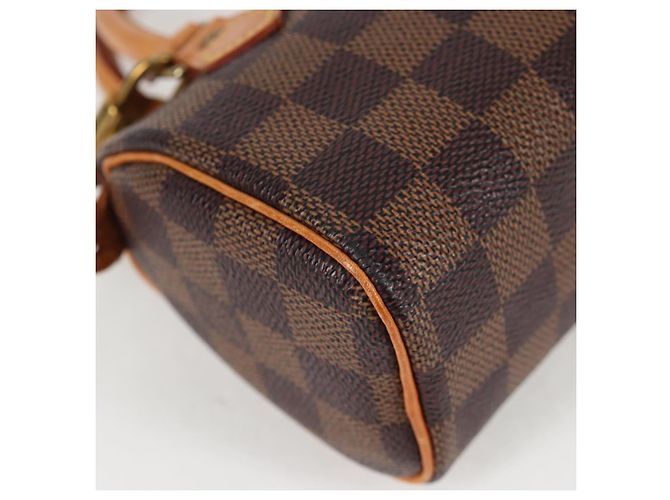 LOUIS VUITTON Mini Speedy Borsa a Mano Damier Ebene SPO N41536 LV Auth 131209SV - vista 14