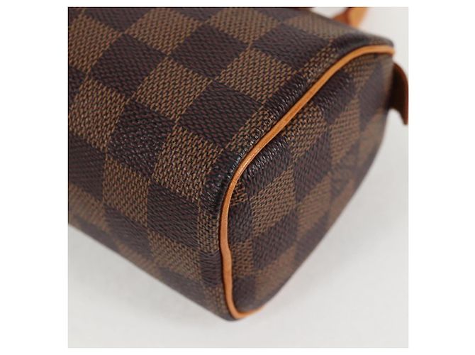 LOUIS VUITTON Mini Speedy Borsa a Mano Damier Ebene SPO N41536 LV Auth 131209SV - vista 15