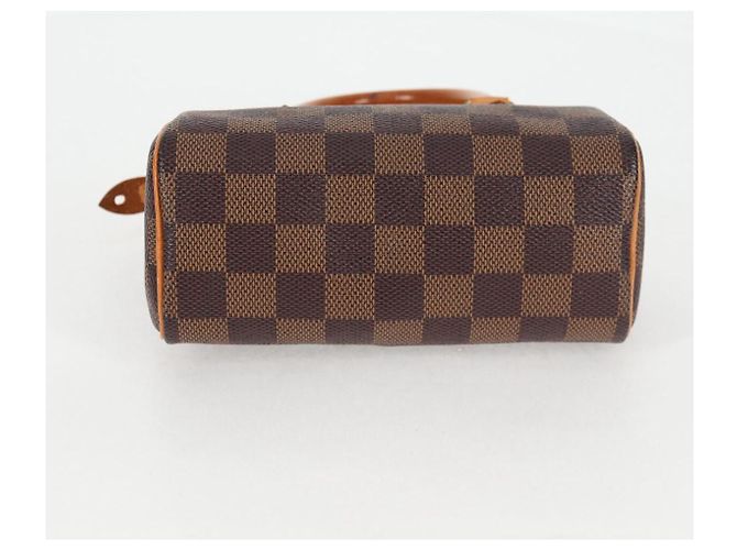 LOUIS VUITTON Mini Speedy Borsa a Mano Damier Ebene SPO N41536 LV Auth 131209SV - vista 5