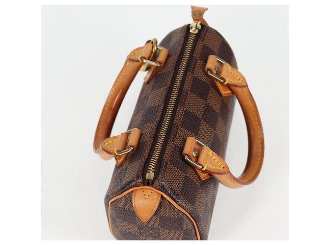 LOUIS VUITTON Mini Speedy Borsa a Mano Damier Ebene SPO N41536 LV Auth 131209SV - vista 6