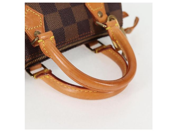 LOUIS VUITTON Mini Speedy Borsa a Mano Damier Ebene SPO N41536 LV Auth 131209SV - vista 7