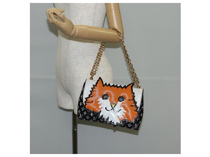 LOUIS VUITTON Catgram Sac à épaule Cat Pochette Noir M52935 LV Auth 130472SM - vue 26