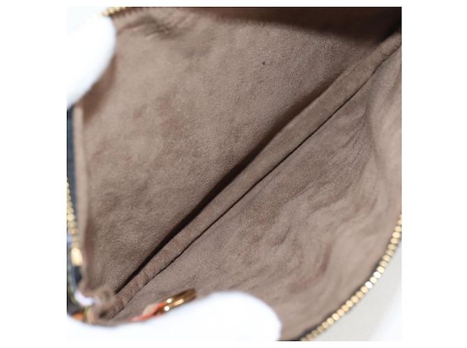 LOUIS VUITTON Monograma Multicolor Pochette GM Bolsa Negra M60030 LV Auth 133668SAV Negro - vista 10