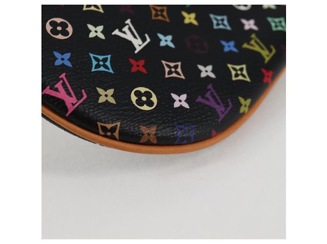 LOUIS VUITTON Monograma Multicolor Pochette GM Bolsa Negra M60030 LV Auth 133668SAV Negro - vista 15