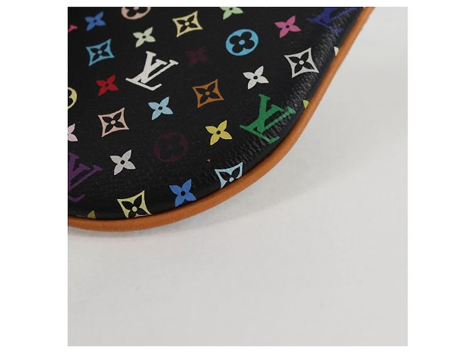 LOUIS VUITTON Monograma Multicolor Pochette GM Bolsa Negra M60030 LV Auth 133668SAV Negro - vista 16