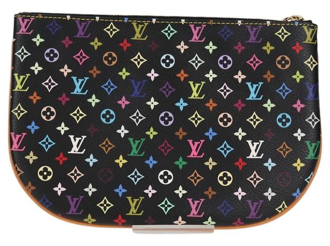LOUIS VUITTON Monograma Multicolor Pochette GM Bolsa Negra M60030 LV Auth 133668SAV Negro - vista 2