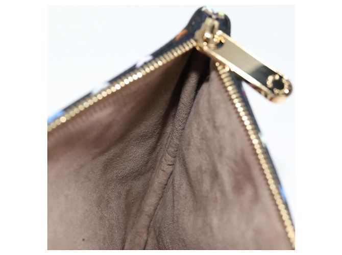 LOUIS VUITTON Monograma Multicolor Pochette GM Bolsa Negra M60030 LV Auth 133668SAV Negro - vista 20