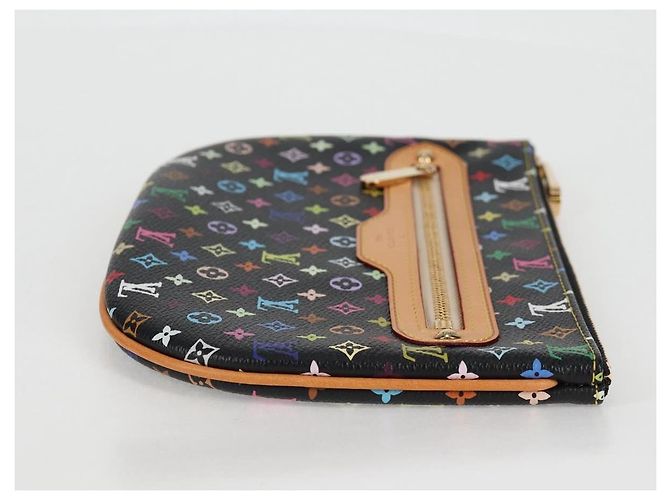 LOUIS VUITTON Monograma Multicolor Pochette GM Bolsa Negra M60030 LV Auth 133668SAV Negro - vista 4