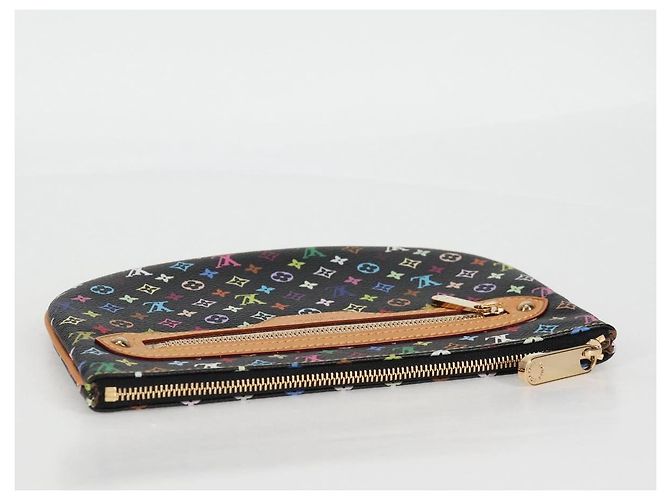 LOUIS VUITTON Monograma Multicolor Pochette GM Bolsa Negra M60030 LV Auth 133668SAV Negro - vista 5