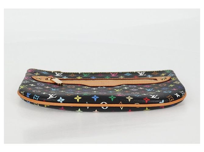 LOUIS VUITTON Monograma Multicolor Pochette GM Bolsa Negra M60030 LV Auth 133668SAV Negro - vista 6