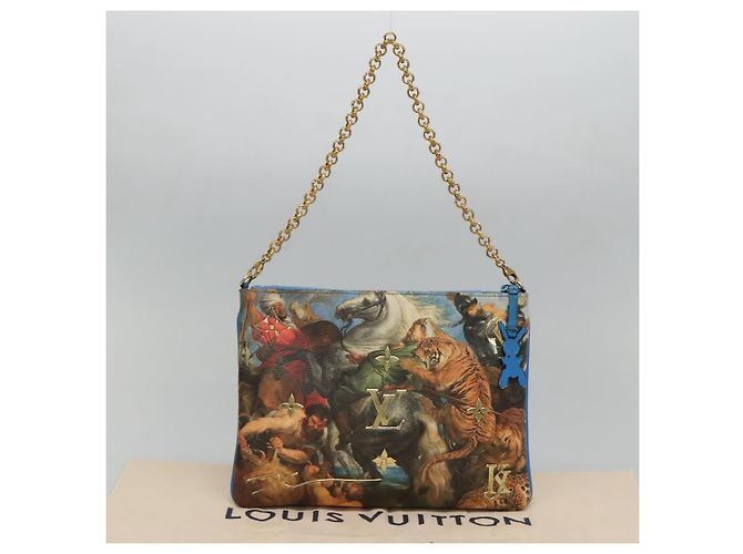 LOUIS VUITTON Pochette Plat Celty Koons Rubens M64617 LV Auth 132960SAM Mehrfarben - Ansicht 12