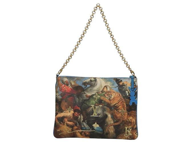 LOUIS VUITTON Pochette Plat Celty Koons Rubens M64617 LV Auth 132960SAM Mehrfarben - Ansicht 13