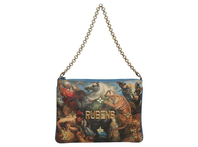 LOUIS VUITTON Pochette Plat Celty Koons Rubens M64617 LV Auth 132960SAM Mehrfarben - Ansicht 2