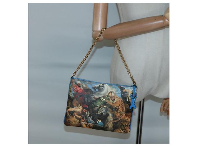LOUIS VUITTON Pochette Plat Celty Koons Rubens M64617 LV Auth 132960SAM Mehrfarben - Ansicht 24
