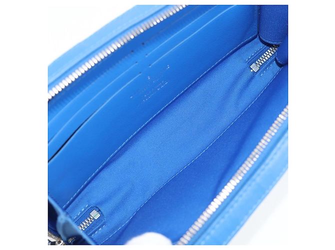 LOUIS VUITTON Monogram Clouds Soft Trunk Wallet Borsa Blu M45432 LV Auth 135581SAM - vista 10