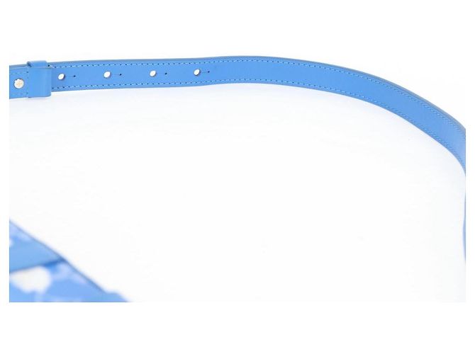 LOUIS VUITTON Monogram Clouds Soft Trunk Wallet Borsa Blu M45432 LV Auth 135581SAM - vista 14