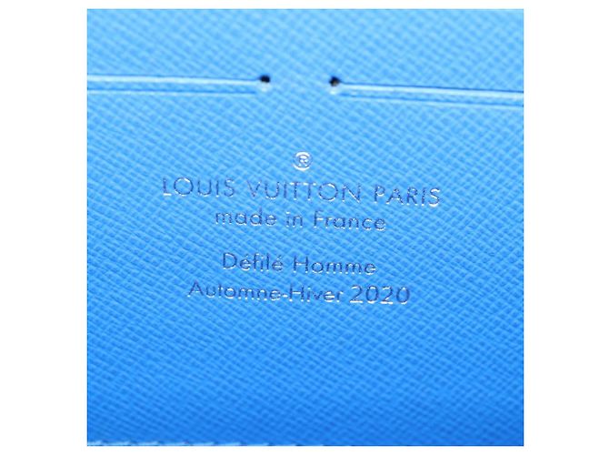 LOUIS VUITTON Monogram Clouds Soft Trunk Wallet Borsa Blu M45432 LV Auth 135581SAM - vista 19