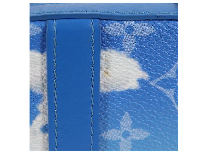 LOUIS VUITTON Monogram Clouds Soft Trunk Wallet Borsa Blu M45432 LV Auth 135581SAM - vista 2