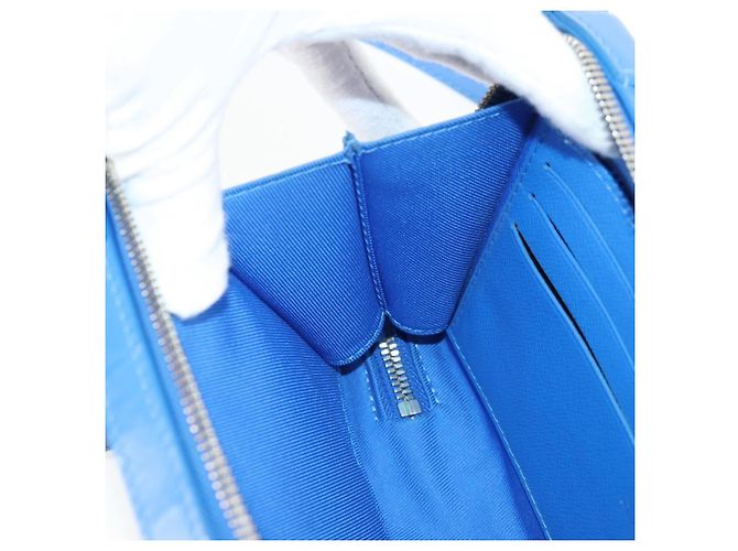 LOUIS VUITTON Monogram Clouds Soft Trunk Wallet Borsa Blu M45432 LV Auth 135581SAM - vista 21