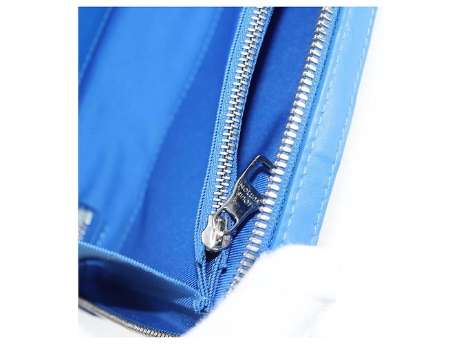 LOUIS VUITTON Monogram Clouds Soft Trunk Wallet Borsa Blu M45432 LV Auth 135581SAM - vista 22