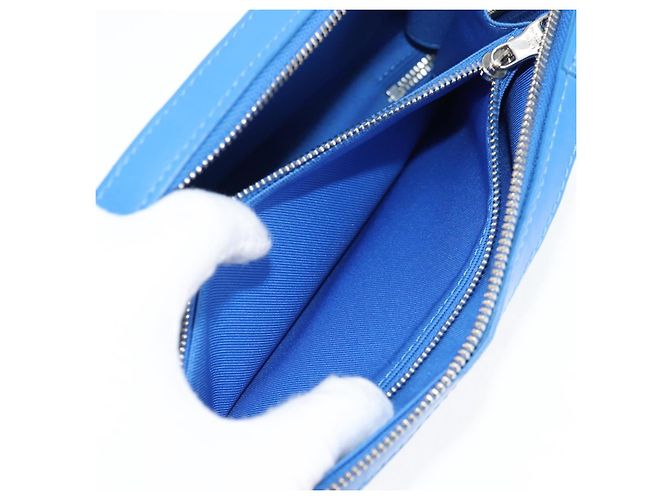 LOUIS VUITTON Monogram Clouds Soft Trunk Wallet Borsa Blu M45432 LV Auth 135581SAM - vista 23
