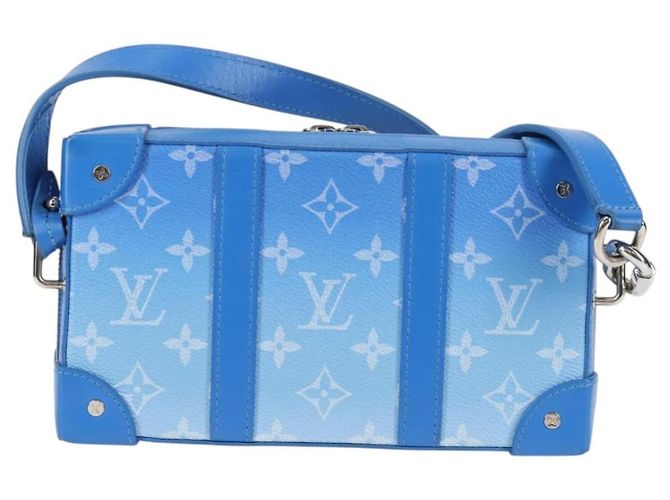LOUIS VUITTON Monogram Clouds Soft Trunk Wallet Borsa Blu M45432 LV Auth 135581SAM - vista 3