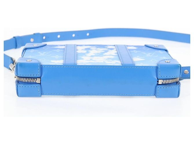 LOUIS VUITTON Monogram Clouds Soft Trunk Wallet Borsa Blu M45432 LV Auth 135581SAM - vista 7