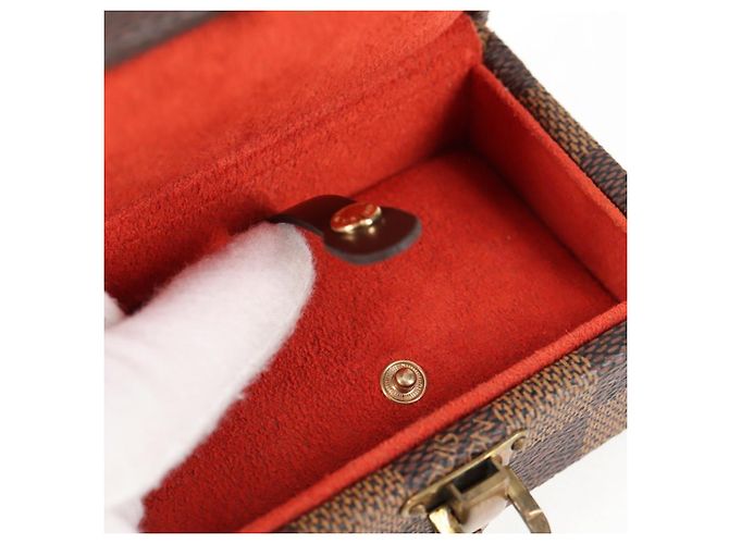 LOUIS VUITTON Damier Ebene Watch case Accessory Case LV Auth 135442SV - view 10