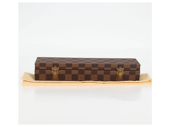 LOUIS VUITTON Damier Ebene Watch case Accessory Case LV Auth 135442SV - view 12