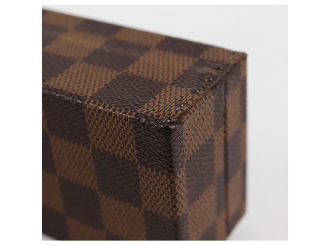 LOUIS VUITTON Damier Ebene Watch case Accessory Case LV Auth 135442SV - view 14