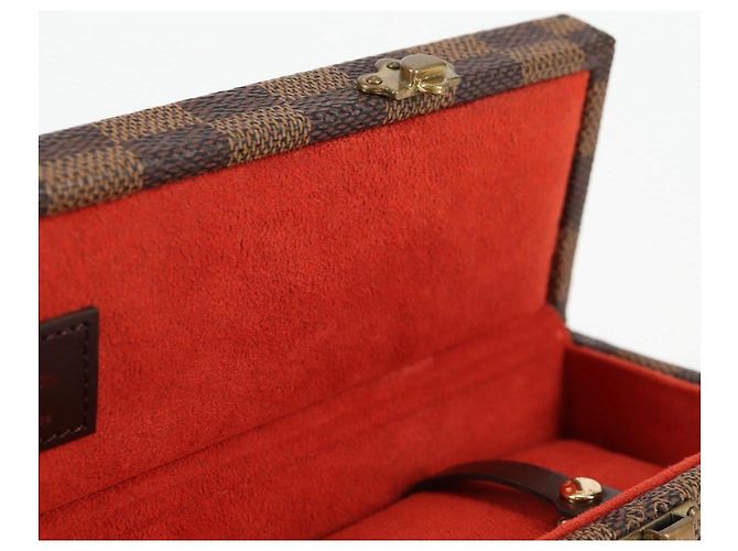 LOUIS VUITTON Damier Ebene Watch case Accessory Case LV Auth 135442SV - view 20