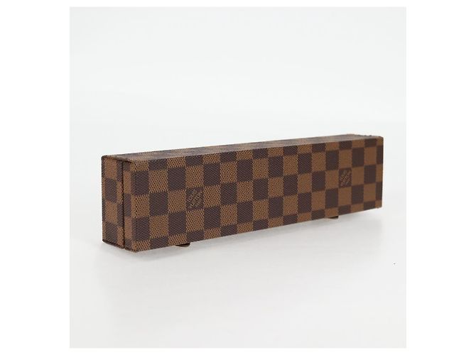 LOUIS VUITTON Damier Ebene Watch case Accessory Case LV Auth 135442SV - view 5