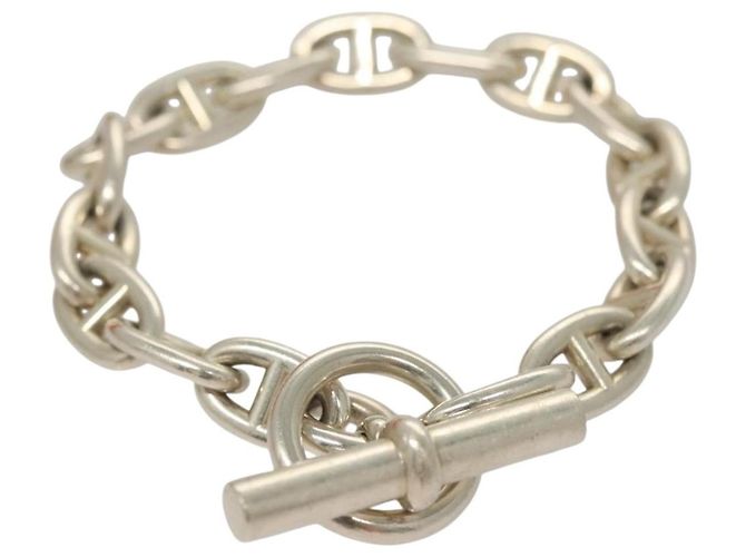 Hermès HERMES Chene Dunkle MM Bracciale Ag925 17 Link Argento Auth 135953SM - vista 13
