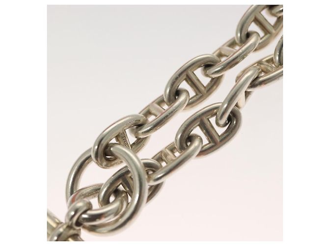 Hermès HERMES Chene Dunkle MM Bracciale Ag925 17 Link Argento Auth 135953SM - vista 7