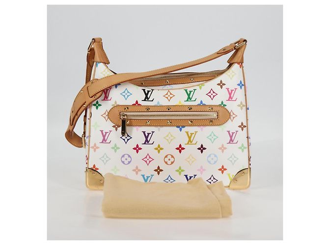 LOUIS VUITTON Borsa Boulogne Monogram Multicolore Bianca M92660 Auth 134950SAV Bianco - vista 12
