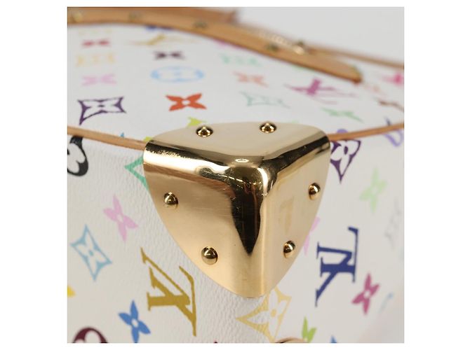 LOUIS VUITTON Borsa Boulogne Monogram Multicolore Bianca M92660 Auth 134950SAV Bianco - vista 17