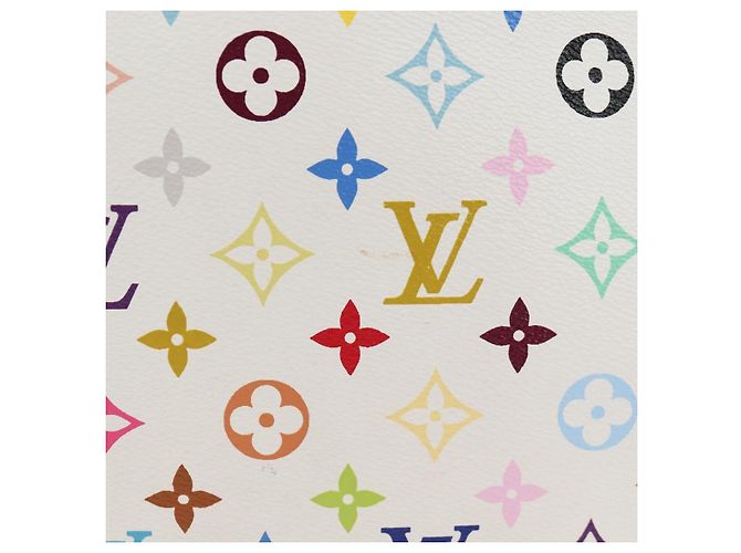 LOUIS VUITTON Borsa Boulogne Monogram Multicolore Bianca M92660 Auth 134950SAV Bianco - vista 3